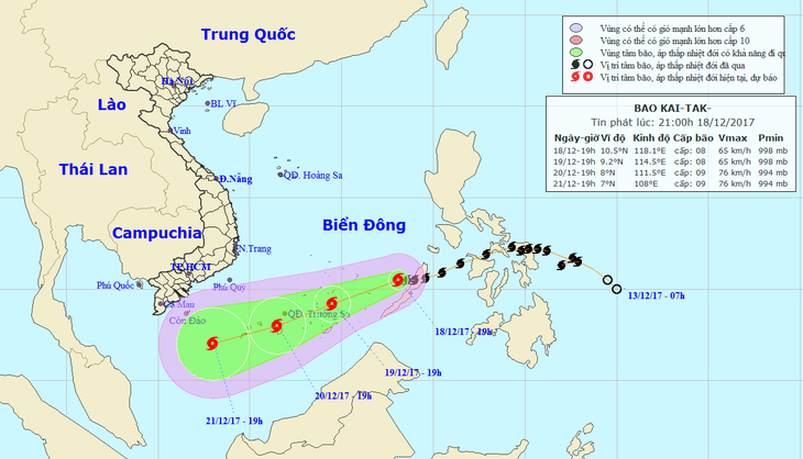 Bão số 15 cách đảo Song Tử Tây 430km - Ảnh 1.