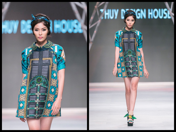 Ngô Thanh Vân đưa thời trang Cô Ba Sài Gòn lên sàn catwalk  - Ảnh 4.