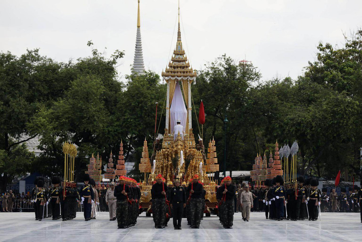 Thái Lan tập dượt tổ chức lễ tang nhà vua Bhumibol Adulyadej - Ảnh 1.