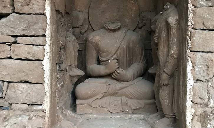 Pakistan mở cửa tham quan khu di tích tượng Phật cổ 1.700 tuổi - Ảnh 1.
