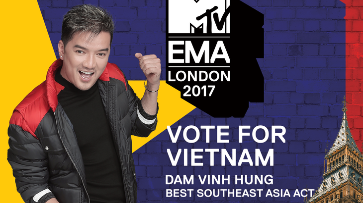 Đàm Vĩnh Hưng vào cuộc chiến giành ngôi vị tại MTV EMA 2017