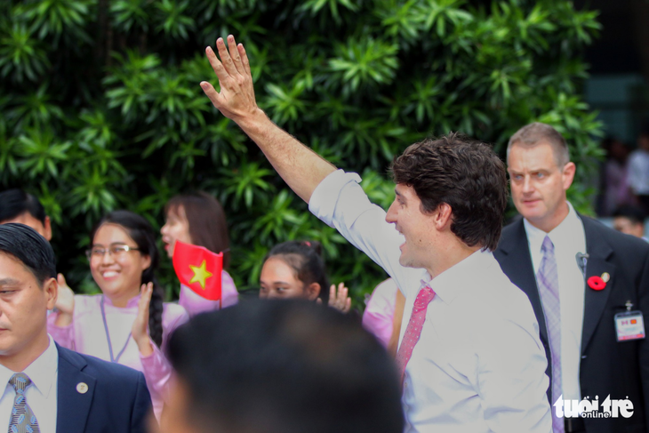 Nửa ngày của Thủ tướng Canada Trudeau tại TP.HCM - Ảnh 10.