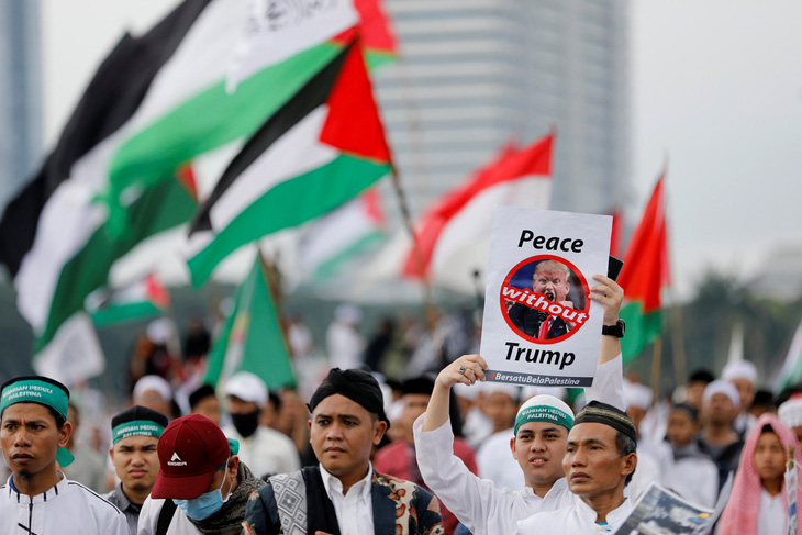 80.000 người biểu tình Bảo vệ Palestine ở Indonesia - Ảnh 1.