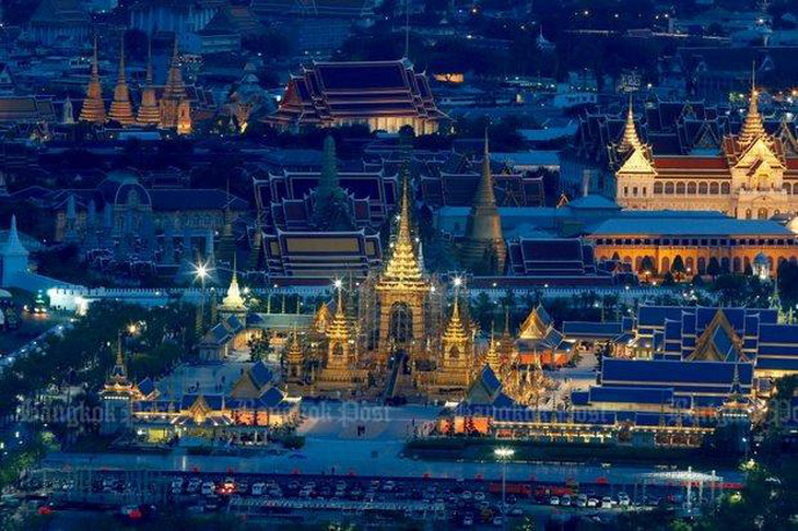 Thái Lan tăng cường an ninh bảo vệ Nghi lễ hỏa táng Đức vua - Ảnh 1.