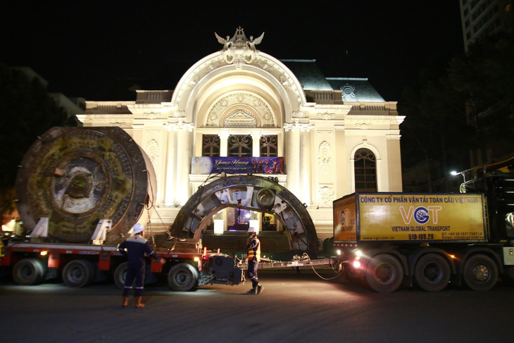 Di chuyển robot TBM để khoan hầm metro phía tây - Ảnh 8.