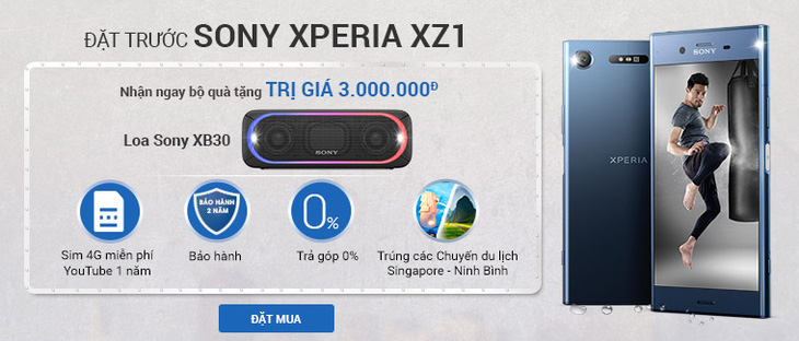 Đặt trước Sony Xeria XZ1 nhận ngay quà khủng tại Viễn Thông A - Ảnh 1.