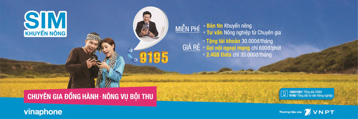 VinaPhone hỗ trợ tối đa nhà nông với Tổng đài Khuyến nông 9195 - Ảnh 1.