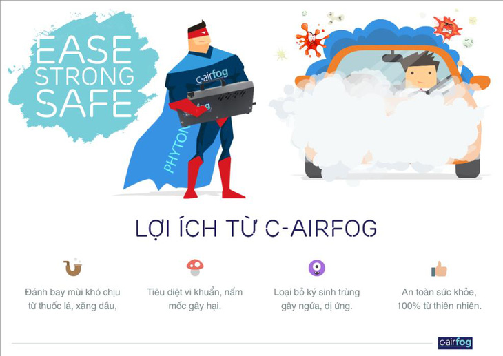  Dịch vụ lọc không khí và diệt khuẩn ô tô C-airfog đến Việt Nam - Ảnh 2.