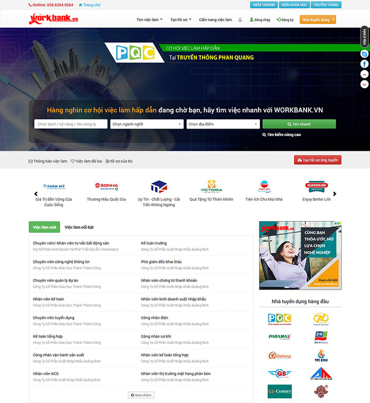 Workbank.vn - Website hàng ngàn việc làm tại Việt Nam - Ảnh 1.