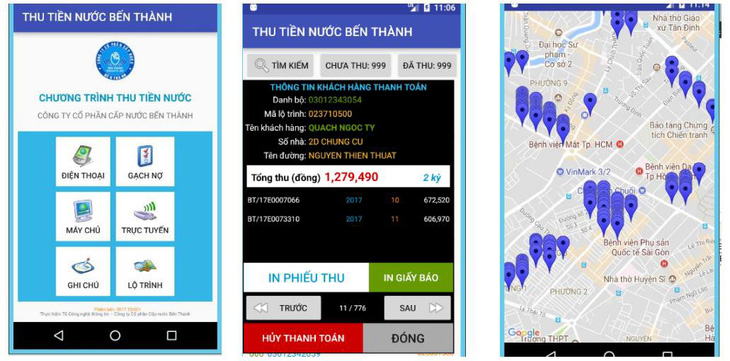 Thanh toán tiền nước bằng điện thoại di động - Ảnh 1.