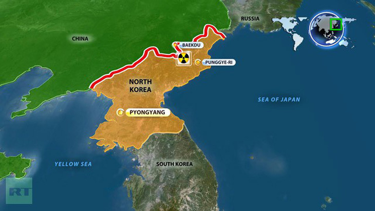 Hầm thử hạt nhân Punggye-ri ở Triều Tiên sập 2 lần, 200 người chết? - Ảnh 1.