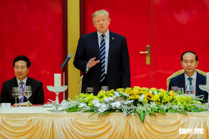 Chủ tịch nước mở quốc yến tiếp đãi Tổng thống Trump - Ảnh 5.