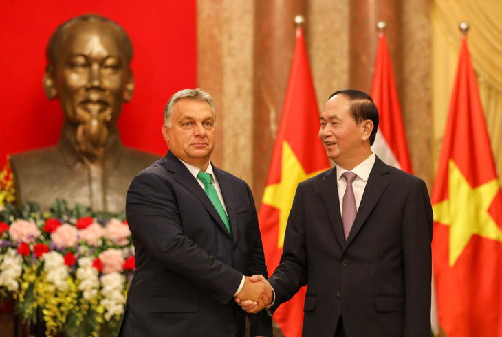 Chủ tịch nước Trần Đại Quang tiếp thủ tướng Hungary - Ảnh 1.