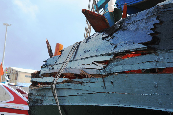 Một tàu cá Quảng Nam bị đâm vỡ ở Hoàng Sa - Ảnh 5.