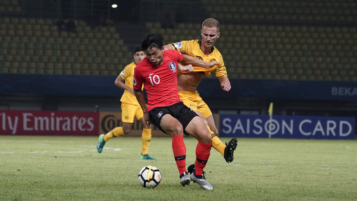 U19 Hàn Quốc và Úc bất phân thắng bại - Ảnh 2.
