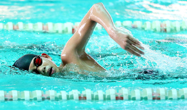 Em trai Ánh Viên - 12 tuổi 40 HCV bơi lội giải trẻ quốc gia  - Ảnh 1.