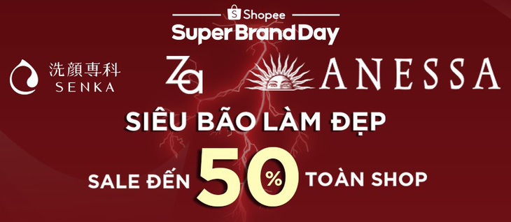 “Sale khủng” đến 50% từ các thương hiệu của Shiseido C&PC trên Shopee - Ảnh 1.