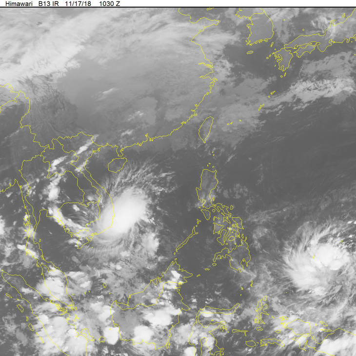 Bão số 8 đang cách bờ biển Ninh Thuận - Bình Thuận 240km - Ảnh 1.