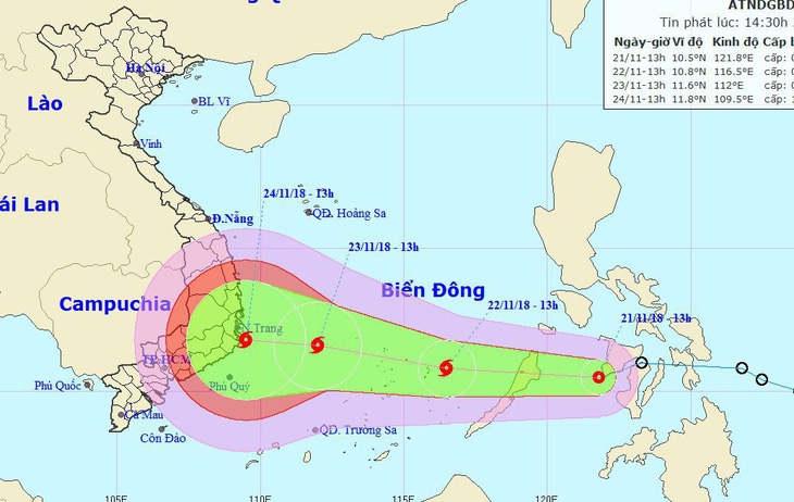 Áp thấp nhiệt đới tiến gần biển Đông, sắp thành bão - Ảnh 1.