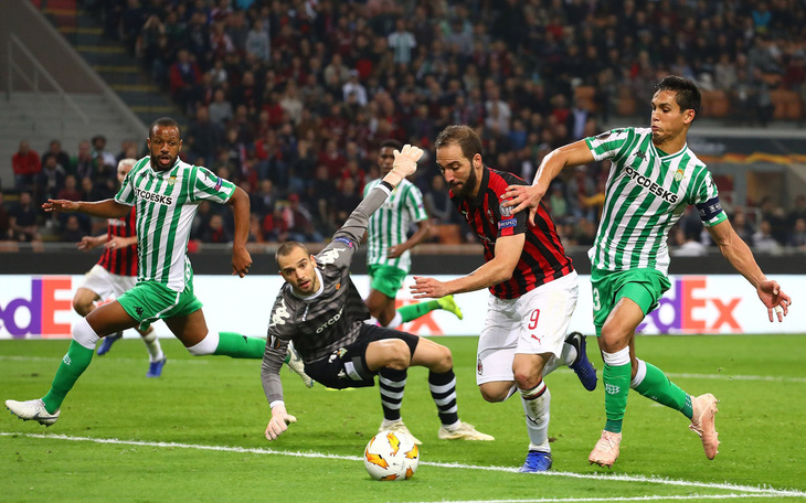 Hòa Real Betis, Milan chưa chắc suất đi tiếp