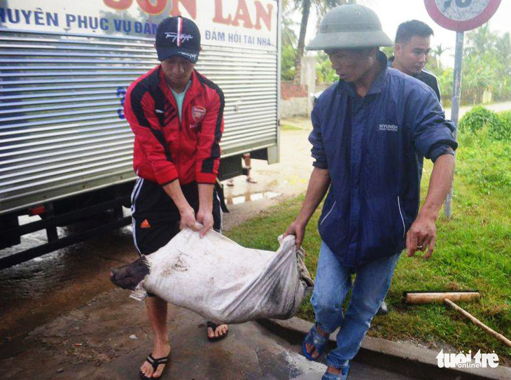 Mẹ Phan Văn Đức mổ heo đón bà con tới tiếp lửa bóng đá - Ảnh 4.