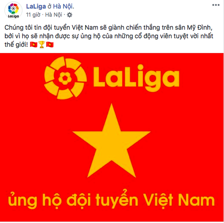 Sau Bundesliga, đến lượt La Liga chúc VN vô địch AFF Cup - Ảnh 1.