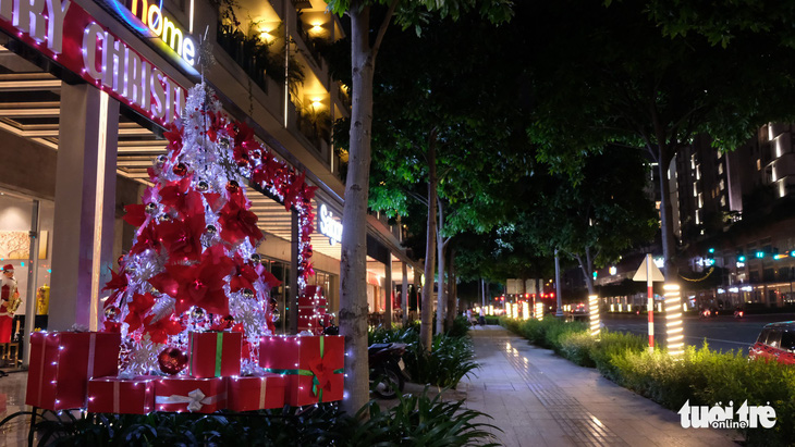 Ngắm thông Noel rực rỡ phố Sài Gòn - Ảnh 8.