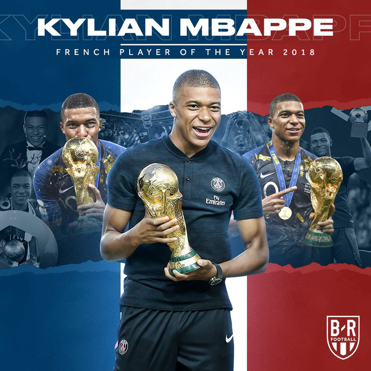 Mbappe nhận giải Cầu thủ xuất sắc nhất nước Pháp 2018 - Ảnh 2.