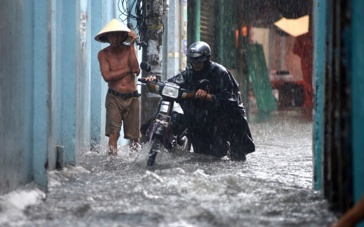 Sài Gòn và Nam Bộ mưa, mưa to dịp Tết dương lịch do áp thấp