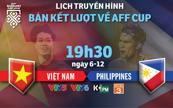 Lịch trực tiếp bán kết lượt về AFF Cup: Chờ Việt Nam vào chung kết