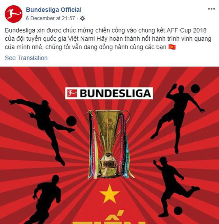 Bundesliga chúc tuyển VN vô địch bằng tiếng Việt: Tiến đến vinh quang - Ảnh 2.