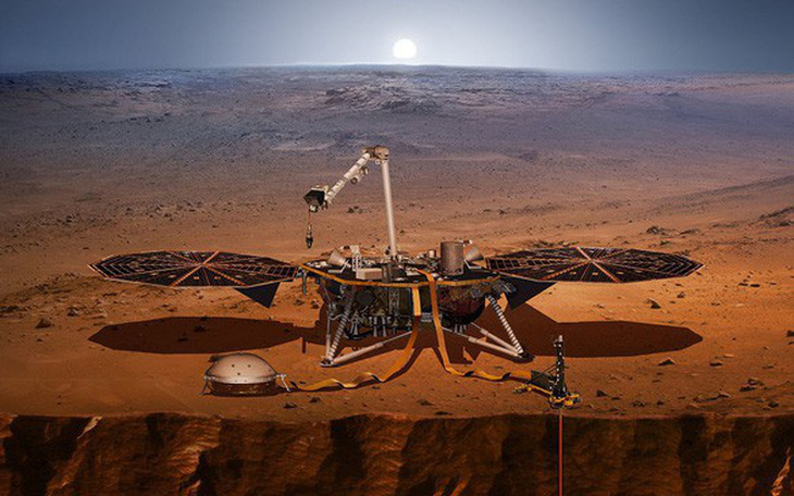 Tàu thăm dò Mars InSight của NASA bất ngờ ghi được tiếng gió trên Sao Hỏa