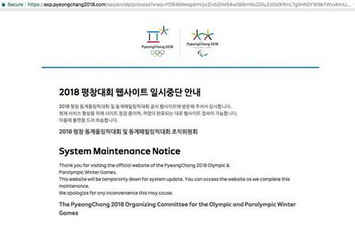 Máy chủ Thế vận hội PyeongChang bị tấn công - Ảnh 1.
