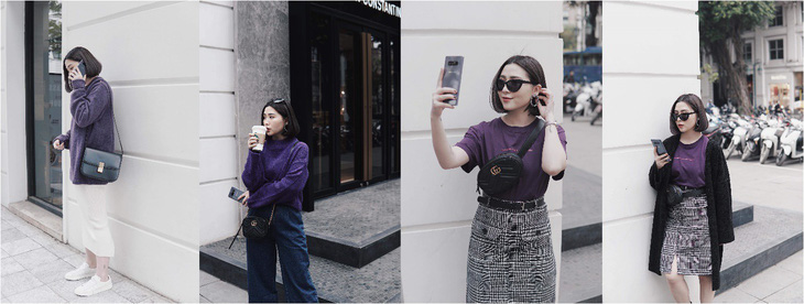 Cùng các Fashionista Việt tạo dấu ấn thời trang với màu tím khói - Ảnh 1.