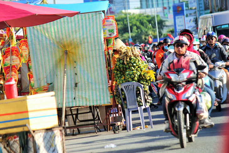 Hàng vạn xe lên Sài Gòn, trạm cầu Rạch Miễu tạm ngưng thu phí - Ảnh 6.