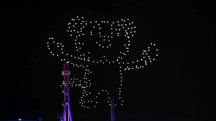 Bí mật của bữa tiệc ánh sáng từ drone tại Olympic mùa đông - Ảnh 1.