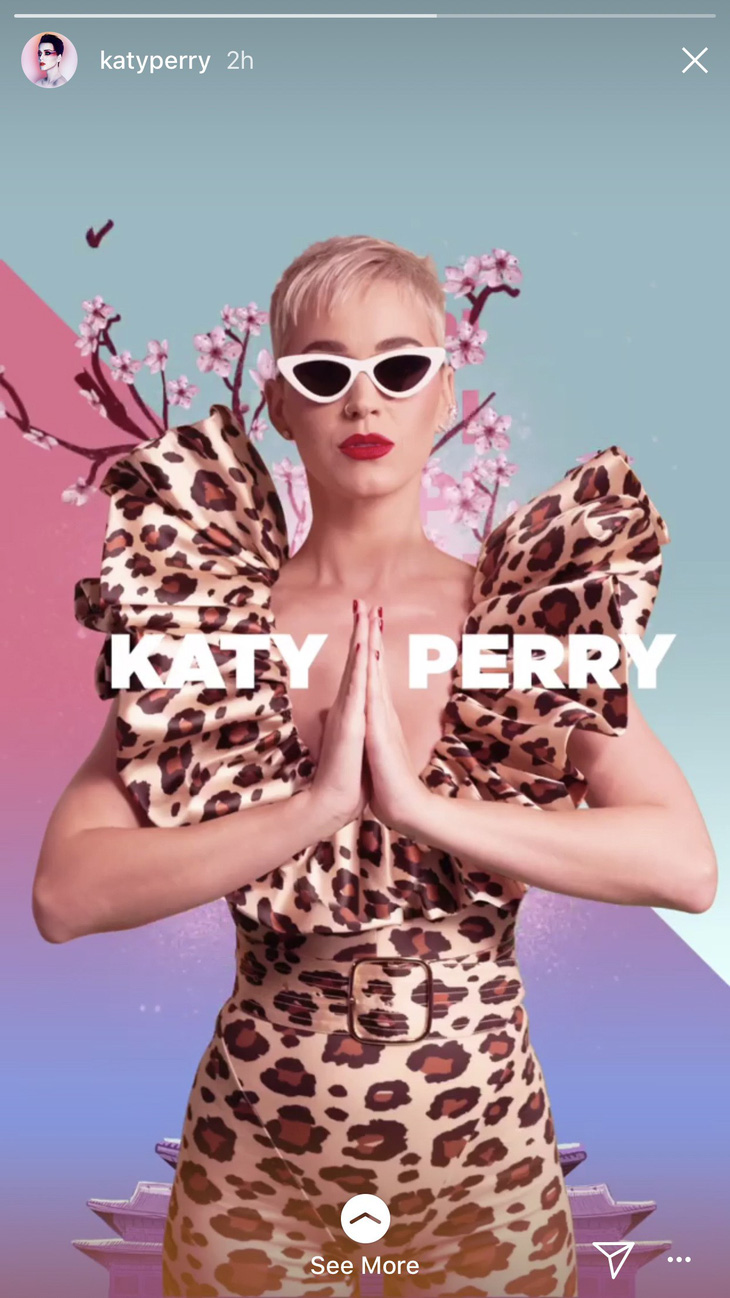 Katy Perry tiếp tục chọn trang phục của Nguyễn Công Trí - Ảnh 1.