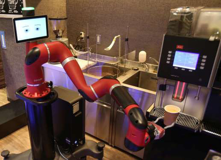 Robot pha cà phê trong tiệm mới khai trương tại Tokyo - Ảnh 2.