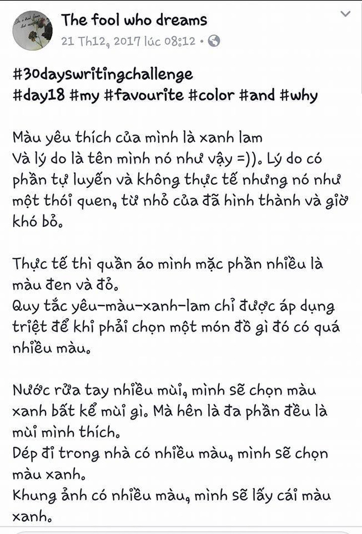 Thử thách 30 ngày viết làm cư dân mạng thích thú - Ảnh 1.