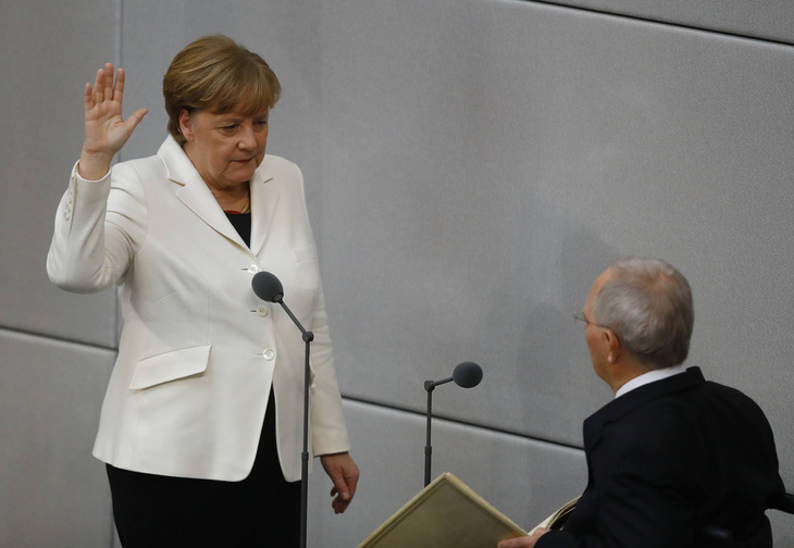 Đức: Nhiệm kỳ thủ tướng thứ 4 cho bà Merkel - Ảnh 1.