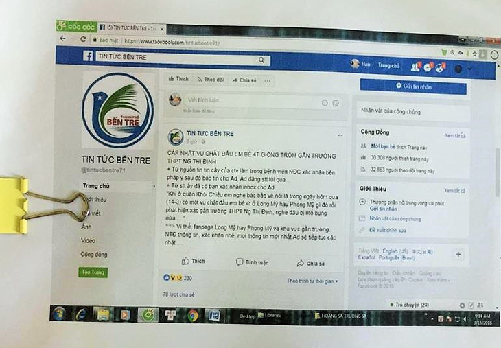 Đăng tin câu like, một fanpage Facebook bị phạt 10 triệu đồng - Ảnh 1.