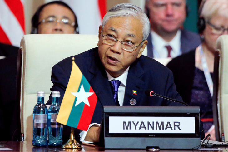 Tổng thống Myanmar bất ngờ từ chức - Ảnh 1.