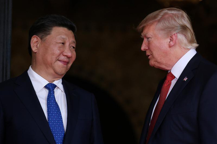 Tivi Trung Quốc chuyển đen màn hình khi ông Trump nói vui về ông Tập - Ảnh 1.