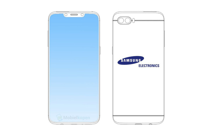 Samsung đăng ký bản quyền màn hình tai thỏ trên điện thoại  - Ảnh 1.