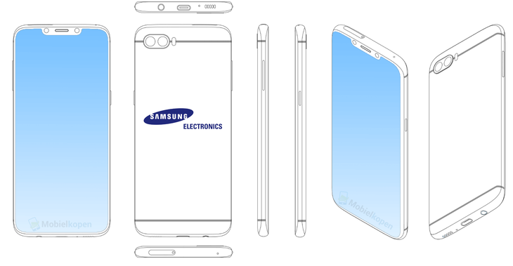 Samsung đăng ký bản quyền màn hình tai thỏ trên điện thoại  - Ảnh 3.