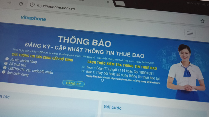 Ngồi ở nhà cũng có thể thêm ảnh, thông tin thuê bao di động - Ảnh 1.