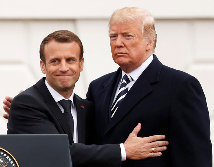 Tổng thống Trump đón tổng thống Pháp, bàn ngay chuyện hạt nhân - Ảnh 2.