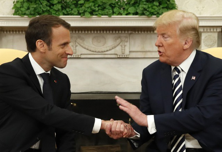 Tổng thống Trump đón tổng thống Pháp, bàn ngay chuyện hạt nhân - Ảnh 3.