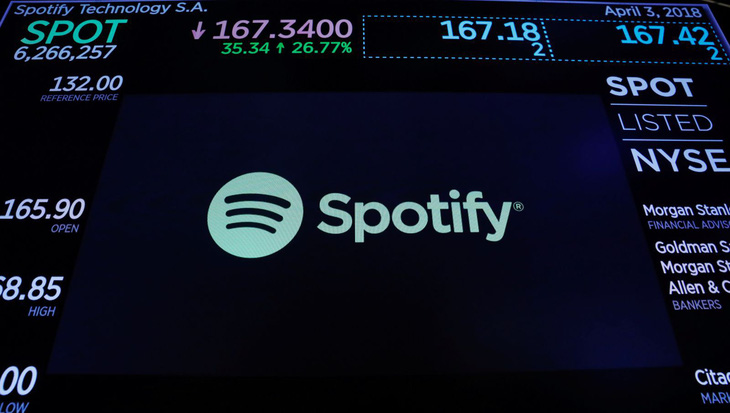 Phiên phát hành cổ phiếu đầu tiên của Spotify thắng lớn - Ảnh 1.