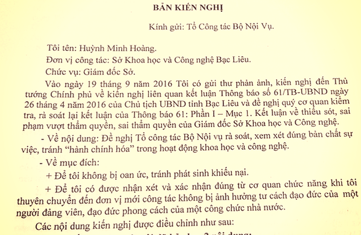 Giám đốc sở làm sai và vượt thẩm quyền chủ tịch tỉnh Bạc Liêu - Ảnh 2.